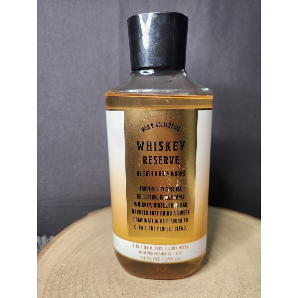 1 BATH‎ & BODY WORKS WHISKEY RESERVE FOR MEN'S 3 IN 1 HAIR FACE WASH SHOWER GEL